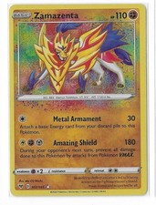 Zamazenta Amazing Rare 102/185 Swsh04: Vivid Voltage Holo NM