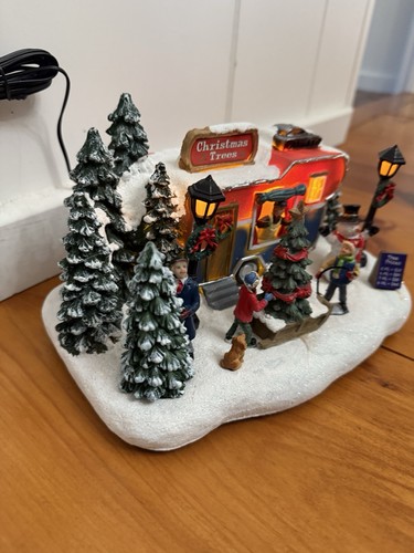 NEW Enchanted Forest Musical Christmas Lighted Trailer Holiday Village Decor - Picture 3 of 4