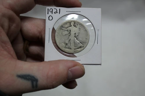 1921-D Walking Liberty Half Dollar KEY DATE Almost Good Denver