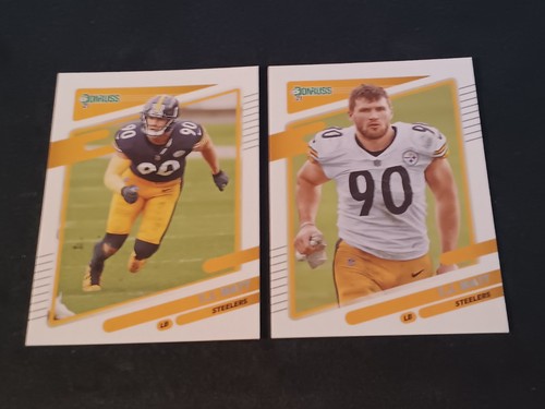 2021 DONRUSS T.J. WATT BASE & VARIATION #22 PITTSBURGH STEELERS - Picture 2 of 5