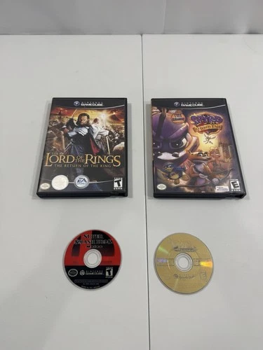 Lot of 4 Nintendo GameCube Games Lord of Rings Zelda Super Smash Bros Spyro