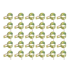 30pcs 10mm Car Fuel Line Spring Clips Water Pipe Air Tube Clamps Hose Fastener