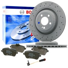 BOSCH Bremsscheiben 340mm Beläge WAKO Hinten für MERCEDES W222 C217 Sportbremse