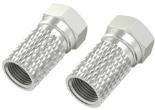 Hama F Stecker 205210 Antennenzubehör 7 mm schraubbar 4 Stück Ersatzteil