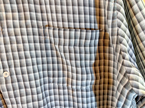 GEORGE KURZARM HEMD MIT KNÖPFEN HERREN 2XL SCHWARZ GRAU WEISS FENSTERSCHEIBE ⛳EUC⛳ - Bild 5 von 10