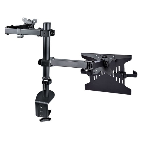 StarTech.com Bras de Moniteur avec Plateau Ordinateur Portable VESA, Pour Ordinateur Portable (4,5kg/9,9lb) et...