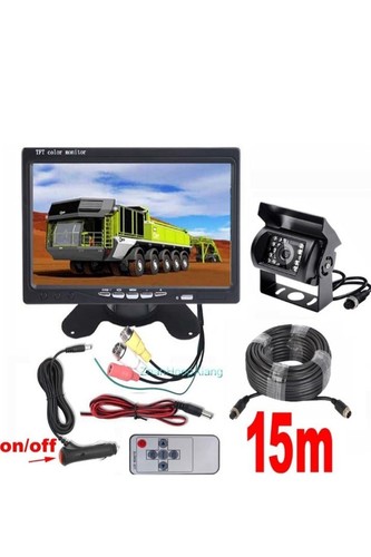 Auto Rückfahrkamera + 7" LCD Monitor für LKW Wohnwagen Bus Van Rückfahrset