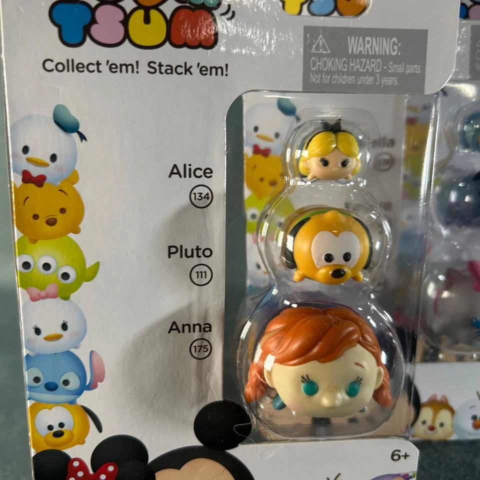 Disney Tsum Tsum Series 1 Jakks Pacific Vinyl Figure Lot Alice Pluto Anna Daisy - Image 2 of 4