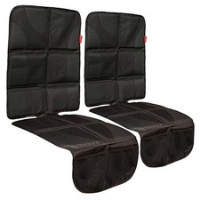 Car Seat Protector Value 2 Pack   Thick Padding   Waterproof -2-Pack Black
