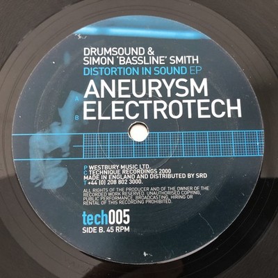 Drumsound & Simon  Bassline  Smith   Aneurysm / Electrotech (12 ) Technique