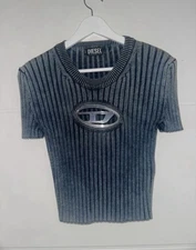 Diesel M-Anaheim Shirt Short Sleeve SS22 Runway Collection Size L women