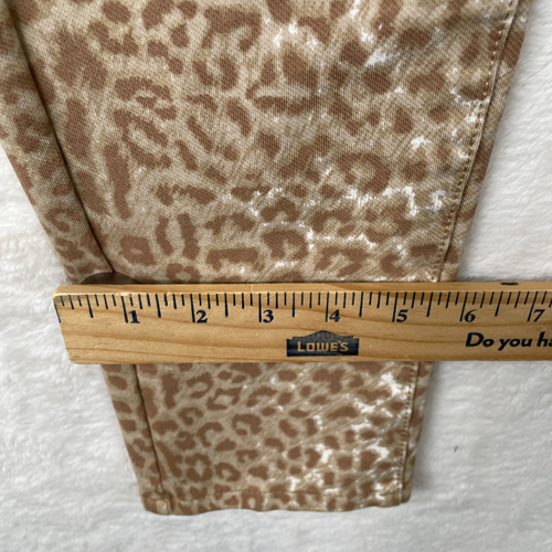 J McLaughlin Lexi Jeans Womens 4 Animal Leopard Print Slim Ankle Safari Boho - Picture 8 of 10