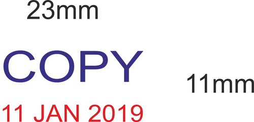 DATE RUBBER STAMP PAID POSTED RECEIVED E-MAILED COPY SELF-INKING TRODAT 4850 - Picture 7 of 22