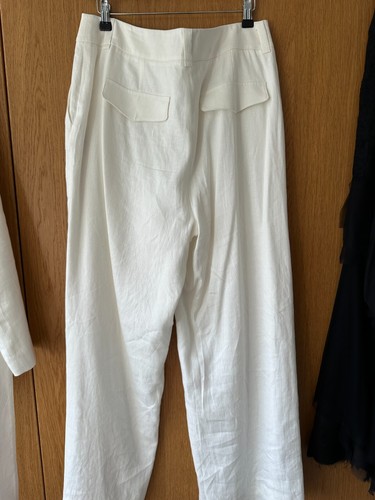 BNWT Mint Velvet white linen suit UK 16 EU 44 US 12 jacket trousers UK 14 EU42 - Picture 19 of 19