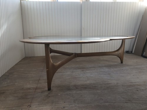 Lane Silhouette Adrian Pearsall Era MCM Iconic Clover Leaf Large Coffee Table - Picture 4 of 9