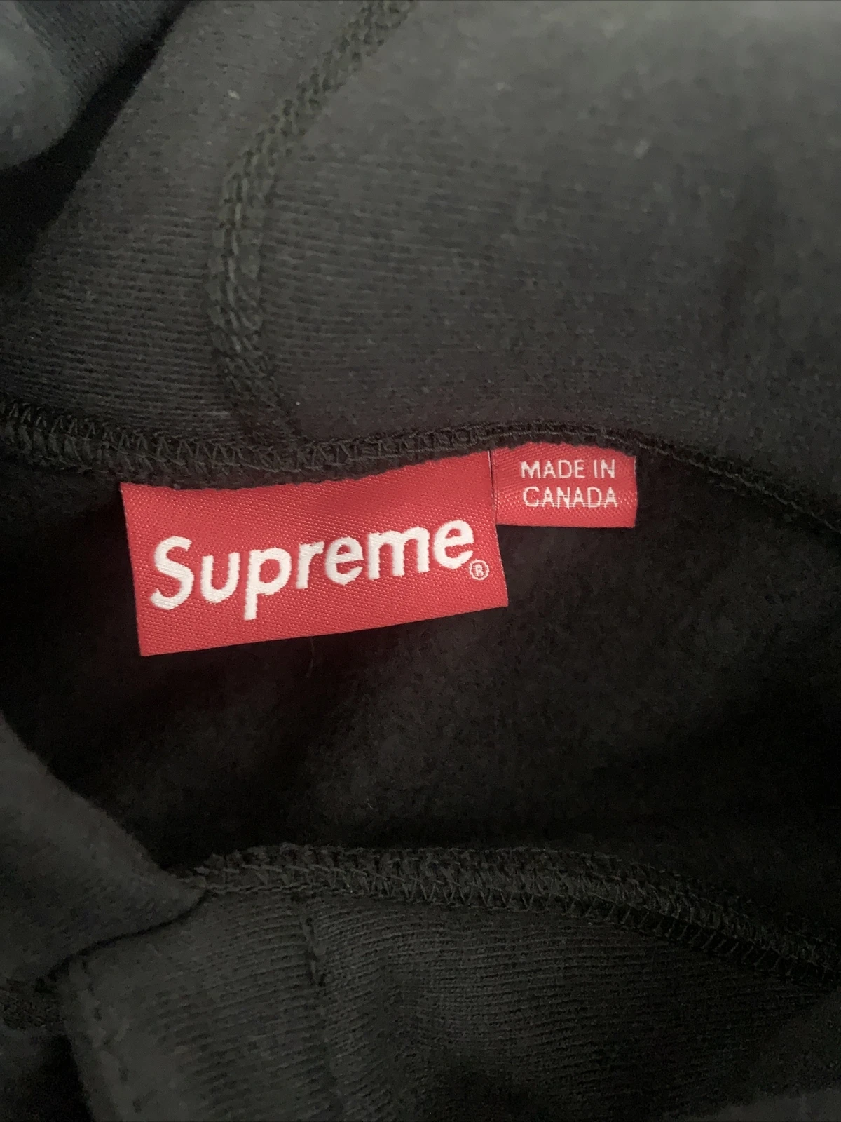 Sweat à capuche Supreme Micro Logo homme grand/noir neuf/authentique