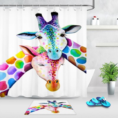 African Wild Ainimal /&Tribal Women Painting Waterproof Fabric Shower Curtain 72/"