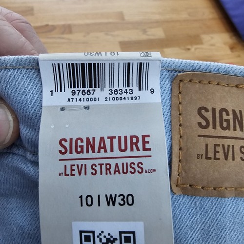 Levi Strauss Signature Women Heritage High Rise Wide Leg Jeans Size 10 W30 NWT - Picture 11 of 16