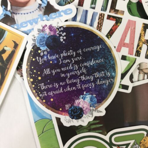 50 Piece Wizard of Oz Phone Laptop Water Bottle Decal Sticker Pack - Picture 3 of 8