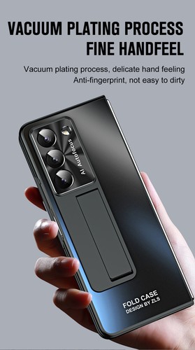 Funda protectora AG enchapada esmerilada + soporte para Samsung Galaxy Z plegable 7 6 5 - Imagen 13 de 29