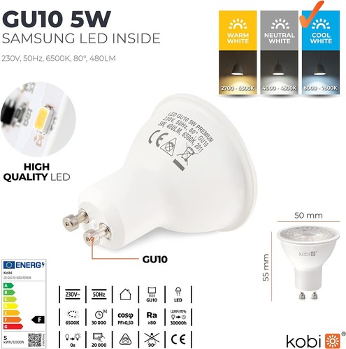 LED Glühbirne GU10 230V 3W 5W 7W 9W Samsung Dioden Leuchtmittel Einbauspot - Bild 22 von 42
