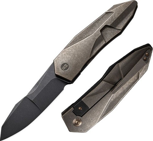 We Knife Co Ltd Solid Folding Knife 3.88" CPM-20CV Steel Blade Titanium Handle - Picture 1 of 6