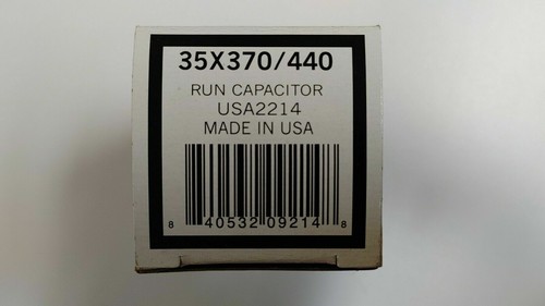 AmRad Round Run Capacitor 35 MFD 370/440 VAC USA2214 - Picture 1 of 2