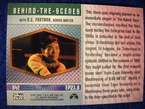 1997 Star Trek Original Series Inserts U-Pick-1 Profiles,Behind scenes,Character - Picture 61 of 207