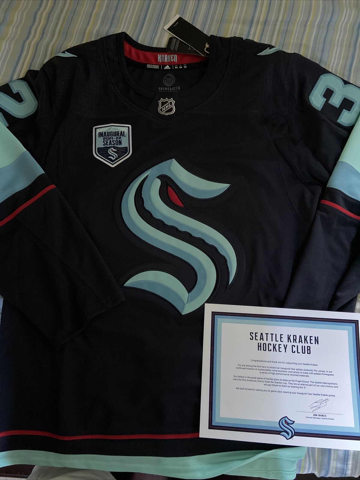 NEU Seattle Kraken 2021 Season Premier #32 Men´s NHL Hockey Jersey