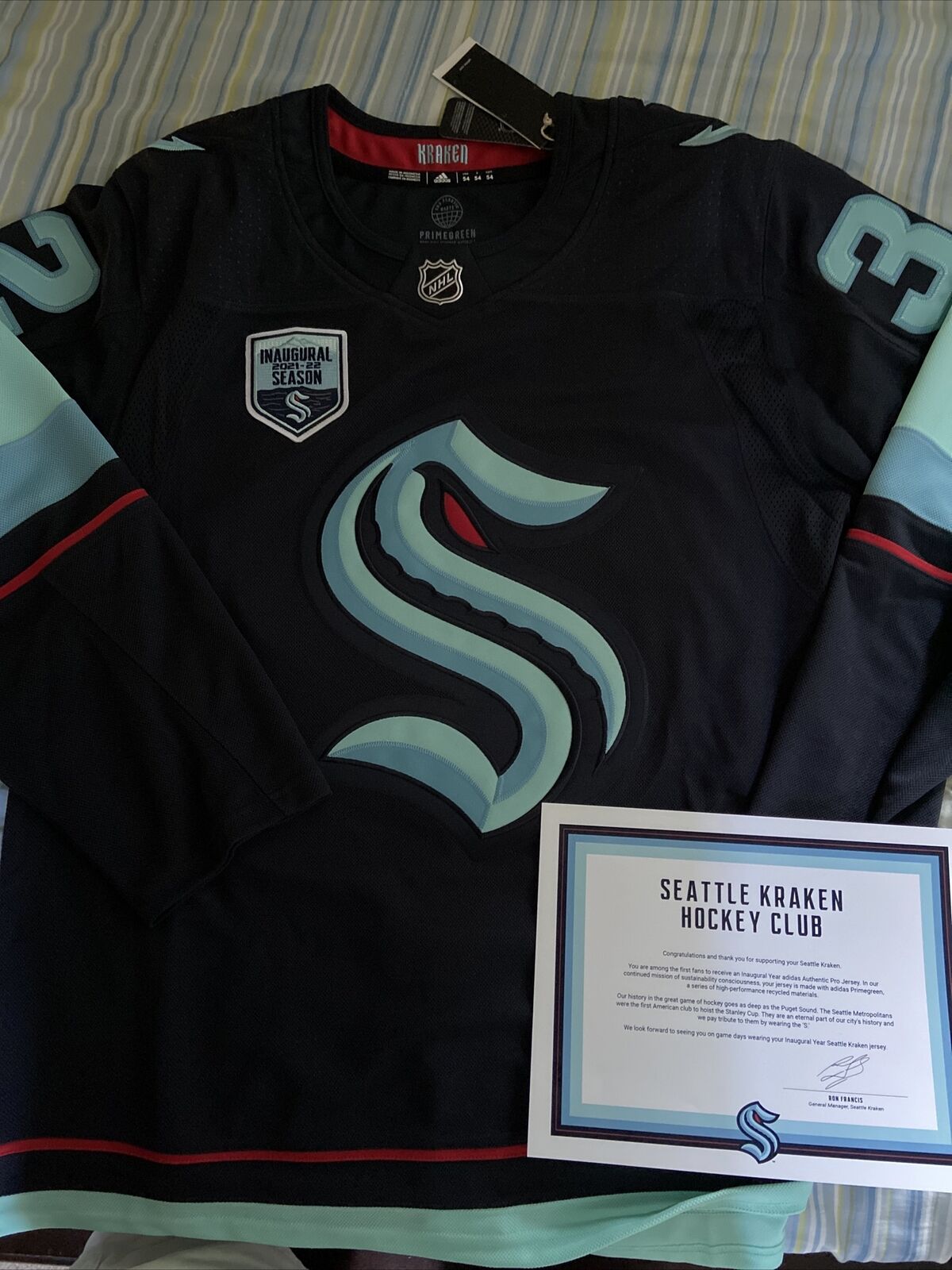 A first look at the Seattle Kraken's new jerseys