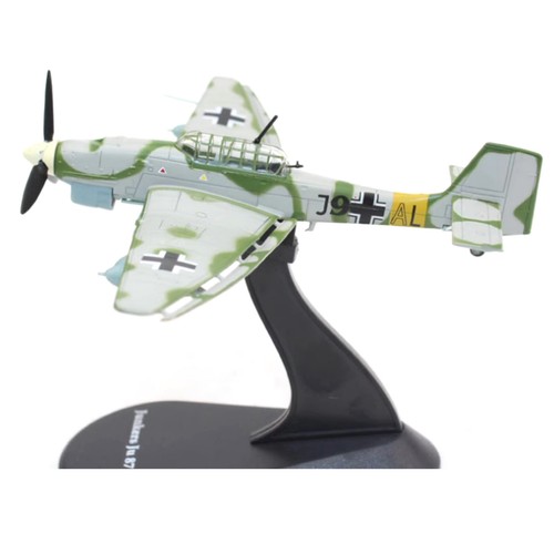 1/100 Scale 11cm WWII German Stuka Junkers Ju-87 B-2 Bomber Model Souvenir - Picture 3 of 10