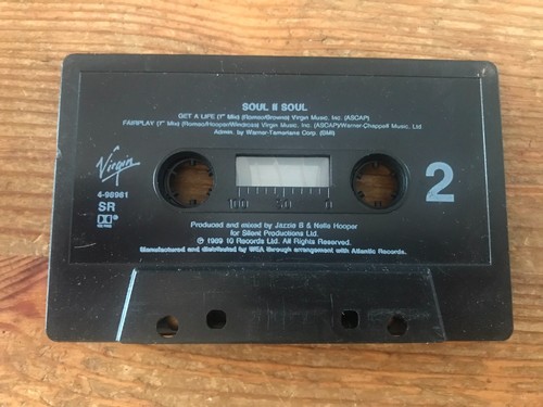 Soul II Soul Get A Live Vintage 1989 Cassette Tape Single w/ Fairplay - Picture 4 of 4
