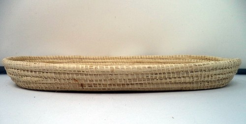 Mexican Rope-Style Ivory-Color Oval Tray - Picture 4 of 4