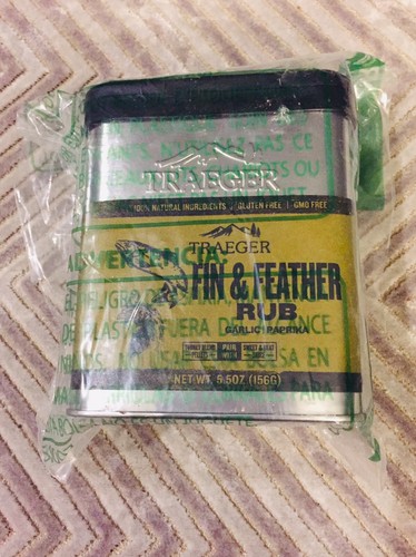 Traeger Grills 5.50 Oz Fin & Feather Garlic/Pap Rub Gluten/GMO Free 100% Natural