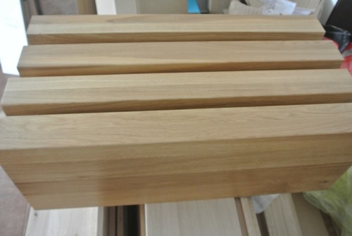 pedate per scale in rovere spessore 75 mm, oliate con olio di cera dura premium - 12 articoli - Foto 6 di 8