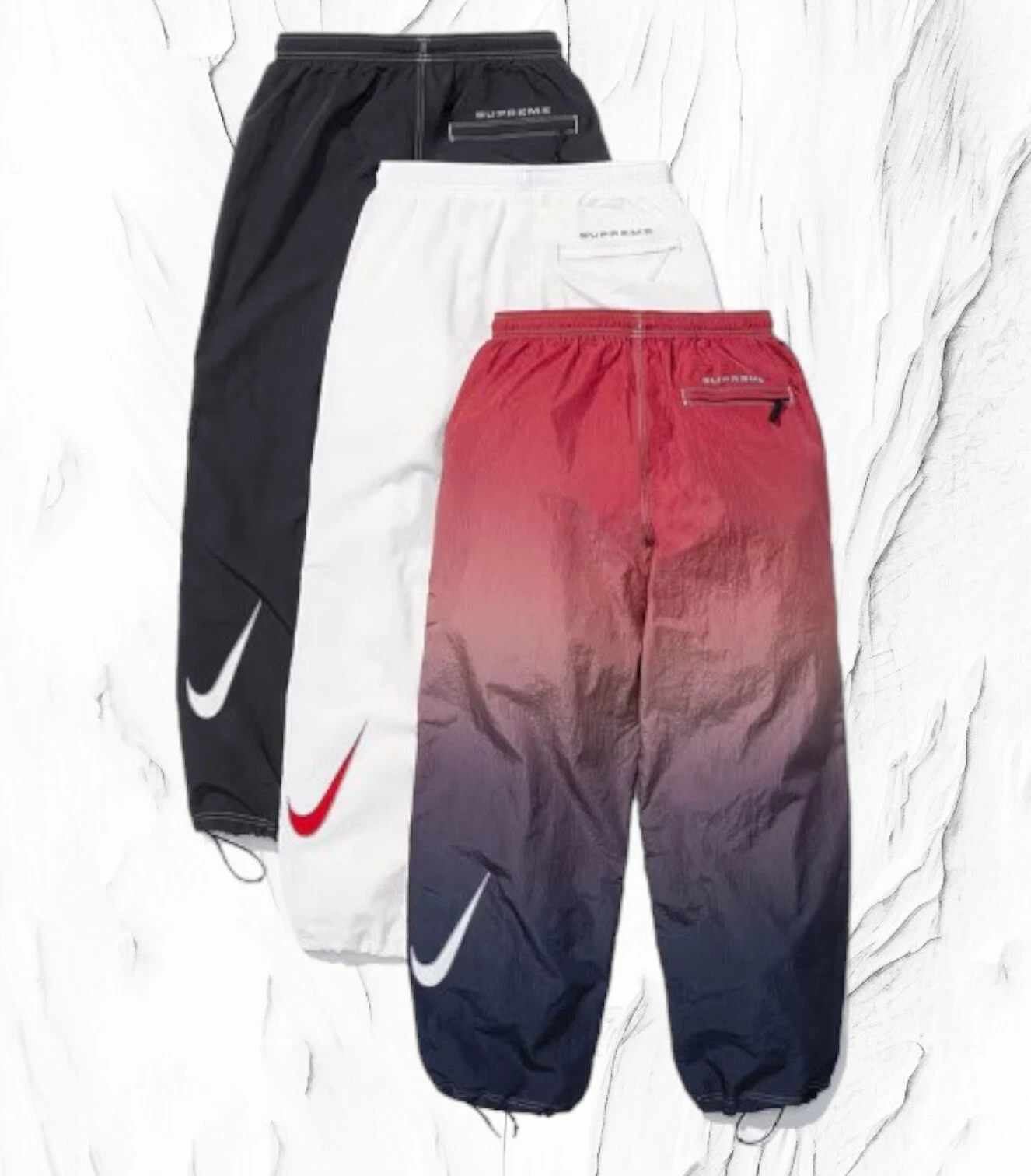 Pantalon de piste Supreme x Nike Ripstop S XL Limited 2024 SS Japon authentique