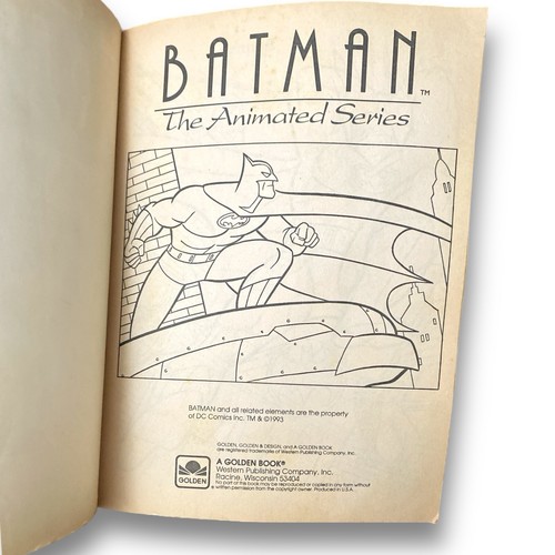 BATMAN Animated Series Super Jumbo Coloring Activity Book Lot DEEP FREEZE DC WB - Imagen 12 de 14