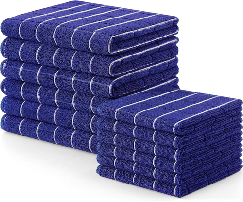 Microfiber Kitchen Towels and Dishcloths Set, 12 Pack Soft and Absorbent Dish Ha - Picture 11 of 12