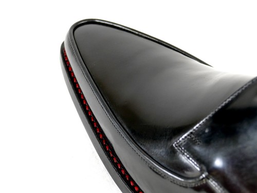 GUITARRA Jeffery-West Mainline Harrison Delantal Negro Polaco Bota Chukka PVP £325 - Imagen 7 de 7
