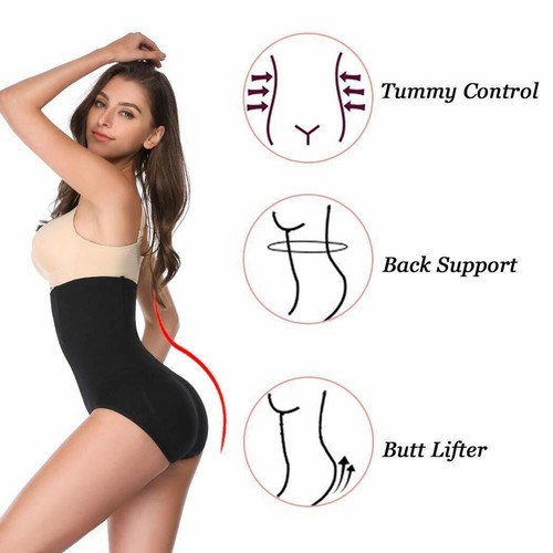 FIRM TUMMY CONTROL HIGH WAISTED BODY SHAPER SLIMMING PANTS KNICKERS BEAUFORME - Picture 6 of 18