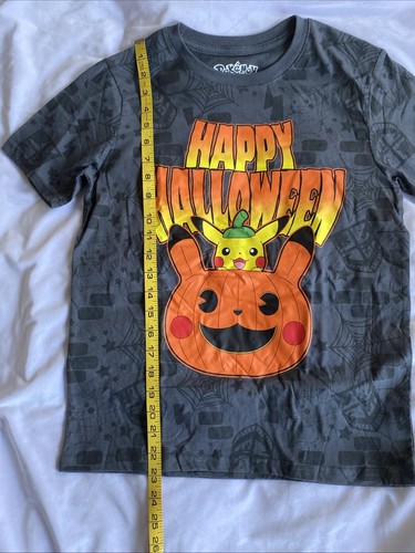 NWT Pokemon Pikachu Happy Halloween T Shirt BOYS SIZE LARGE - Picture 9 of 13