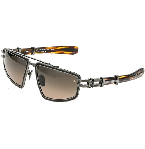 BALMAIN TITAN BY AKONI BPS139 Titanium Rhodium Brown BPS 139B Modern Sunglass - Picture 5 of 14