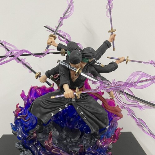 Action Figure One Piece Zoro Roronoa 9 Spade 40cm STATUA DA COLLEZIONE Anime - Foto 6 di 10