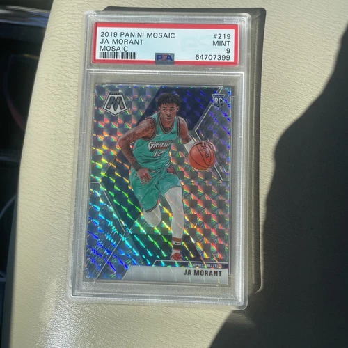 2019-20 Panini Mosaic Rookies Silver Mosaic Prizm Ja Morant #219 Rookie RC PSA 9