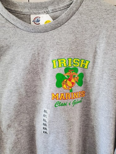 Neu Irish Marines Semper Fidelis Claoi I Geonai grau 2XLG T-Shirt leuchtende Farben - Bild 2 von 6