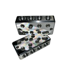 Pair ILL Customz 10 1//0 AWG 0 Gauge Car Audio Battery Terminal Blocks BOLT DOWN