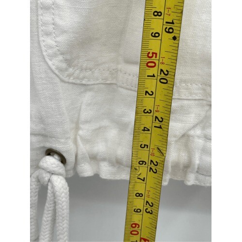 Talbots Linen Jacket Women Size Small White Button Up Long Sleeve - Picture 5 of 11