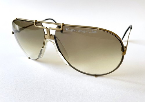 Gafas de sol vintage CAZAL 901 diseño deportivo col 56 oro mate TARGA W.Alemania 902 - Imagen 4 de 14