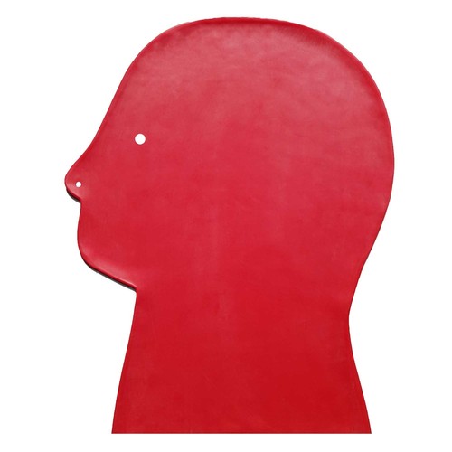 Latex-Maske aus Gummi in rot, Einheitsgröße - Bild 7 von 7