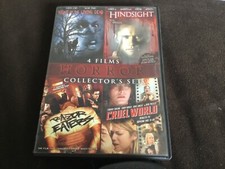 4 Films HORROR Collector's Set (DVD) NOTLD, CRUEL WORLD, HINDSIGHT, RAZOR EATERS